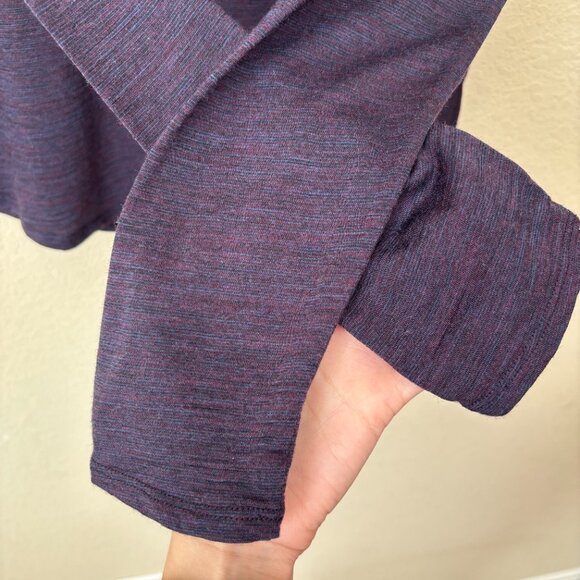 Segments Merino Wool Purple Essential Base Layer Long Sleeve Shirt - Picture 5 of 9